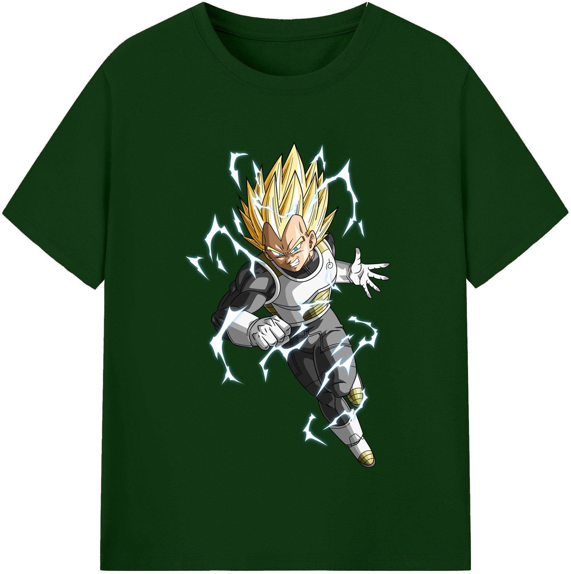 （画像用） ドラゴンボール ベジータ四世（Bejīta Yonsei）DRAGON BALL Vegeta IV 綿100％半袖Tシャツ（フロントプリント）